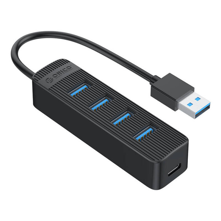 Orico TWU3 USB į 4x USB 3.0 šakotuvo adapteris (juodas)
