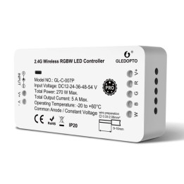 Gledopto GL-C-007P, Zigbee Pro RGBW LED-ohjain (Zigbee+RF) 12V-54V DC