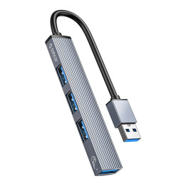 Orico AH-A13 USB - 4x USB 3.0 -keskitinsovitin (harmaa)