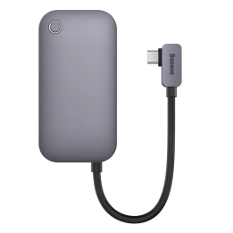 Keskitin 6in1 Baseus PadJoy Series USB-C - USB 3.0 + HDMI + USB-C PD + liitäntä 3,5 mm + SD/TF (harmaa)