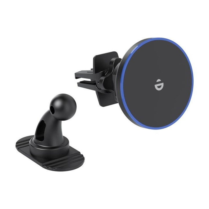 Magnetinis automobilinio įkroviklio laikiklis Choetech T208-F 15W (juodas)