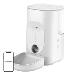 Dogness F16 WiFi 5G 4L nutikas toiduautomaat plastkausiga (valge)
