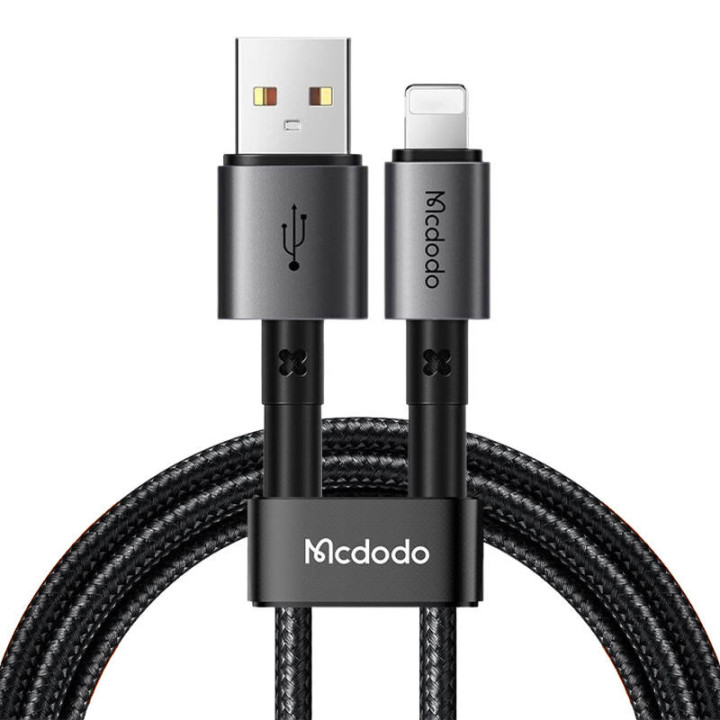 Mcdodo CA-3581 USB zibens kabelis, 3A, 1,8 m (melns)