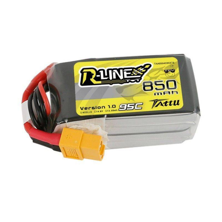 Akumulators Tattu R-Line 850mAh 14.8V 95C 4S1P