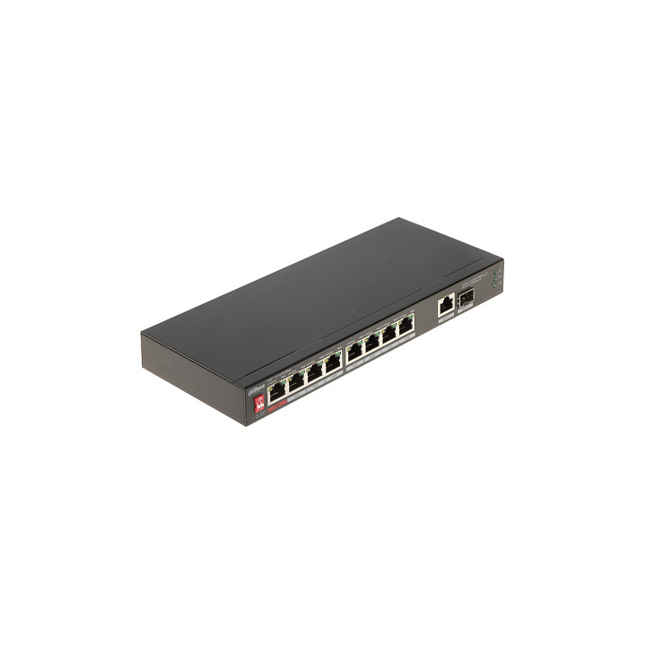 DAHUA PFS3110-8ET1GT1GF-96 PoE slēdzis 8 porti 96W