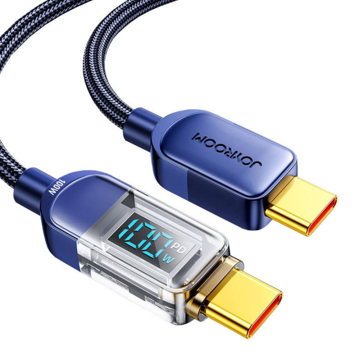Kaapeli USB-C 100W 1,2m Joyroom S-CC100A4 (niebieski)