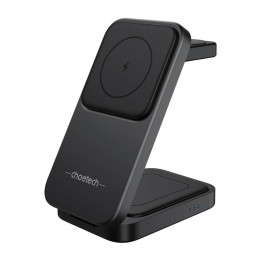 Magneettinen 3-in-1-laturi Choetech T611-F 15W iPhonelle 12/13/14/15-sarja