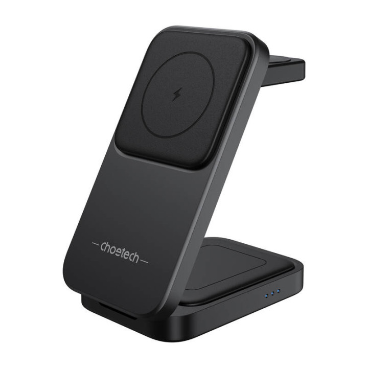 Magnētiskais 3-in-1 lādētājs Choetech T611-F 15W iPhone 12/13/14/15 sērijai