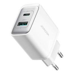 Joyroom TCF15 Dual-Port (A+C) 30W virtalaturi (valkoinen)