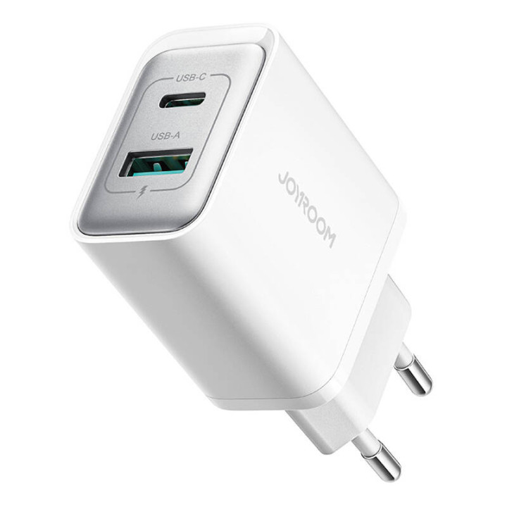Joyroom TCF15 divu portu (A+C) 30 W strāvas lādētājs (balts)