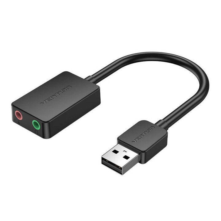 Внешняя звуковая карта USB 2.0 TRS Vention CDYB0 2-портовая 0,15м