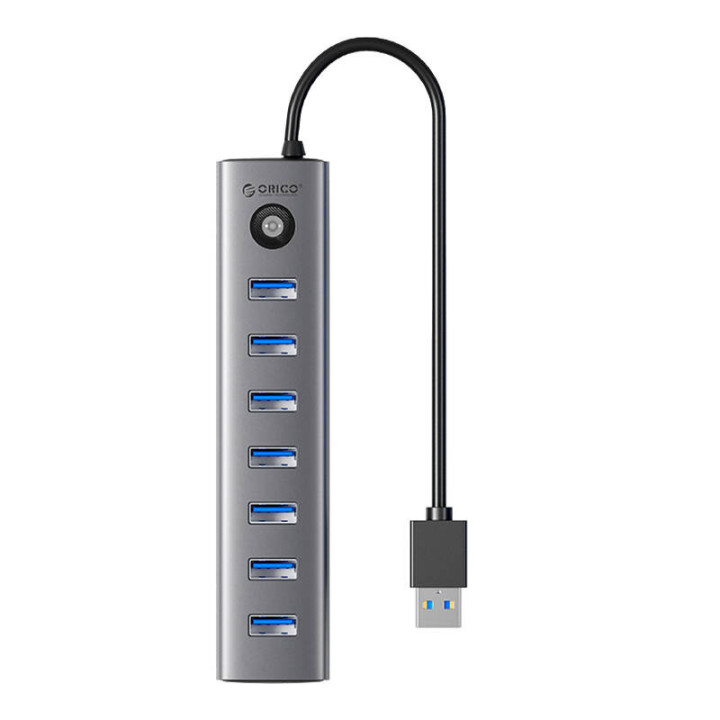 Orico CL7U USB-C į 7x USB 3.0 šakotuvo adapteris (pilkas)