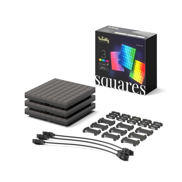 Twinkly Squares Extension Kit 3 blokai x 64 pikseliai RGB