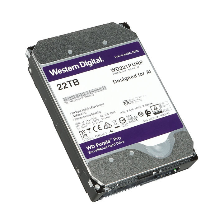 HDD FOR DVR HDD-WD221PURP 22TB 24/7 WESTERN DIGITAL