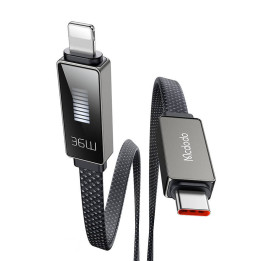 Kaapeli Mcdodo CA-4960 USB-C Lightningiin 1,2 metrin näytöllä (musta)