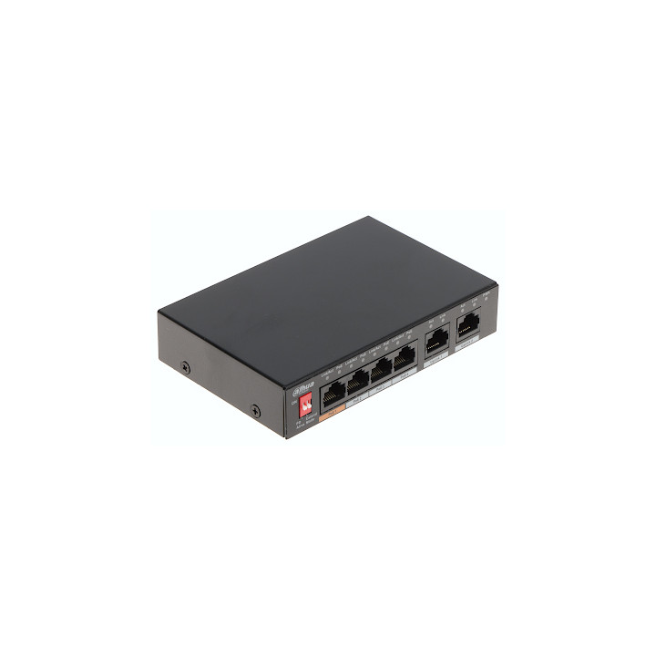 Dahua PFS3006-4ET-60-V2 6 portu 10/100Mbps nepārvaldāms galddatora PoE slēdzis