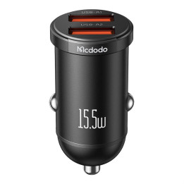 Mcdodo CC-2950 autolaturi, 2x USB, 15,5W (musta)