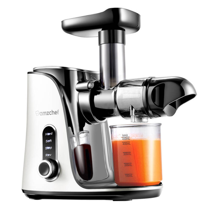 Медленноскоростная соковыжималка AMZCHEF GM3001-WT (белая)