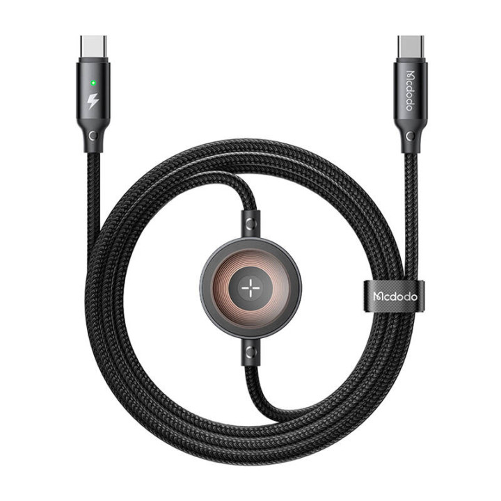 Mcdodo CA-2580 2-in-1 USB-C-kaapeli + Apple Watch -laturi, 60 W, 1,5 m