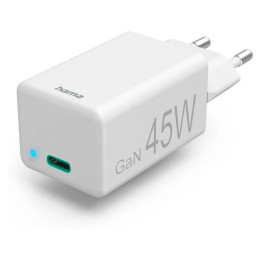 Hama mini 45W, GAN PD/QC 3.0, balts