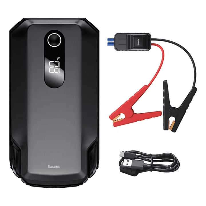 Автомобильный стартер Powerbank / Baseus Super Energy Max, 20000 мАч, 2000 А, USB (черный)