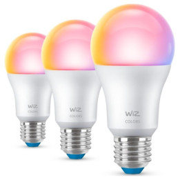 WiZ, Spuldze,8,8W,2200-6500 (RGB),A60,E27,3gab gaismas avots