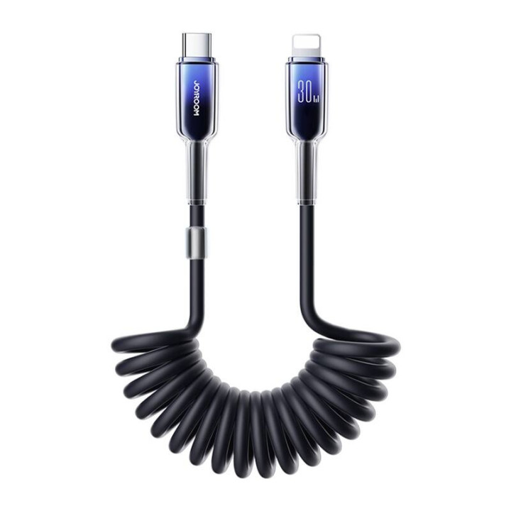 USB-C-kaapeli Lightning Joyroom S-A43 30W 1,5m (musta)