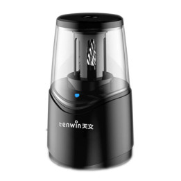 Uzlādējams spirālveida asmeņu zīmuļu asināmais Tenwin 8010-1 micro USB (melns)