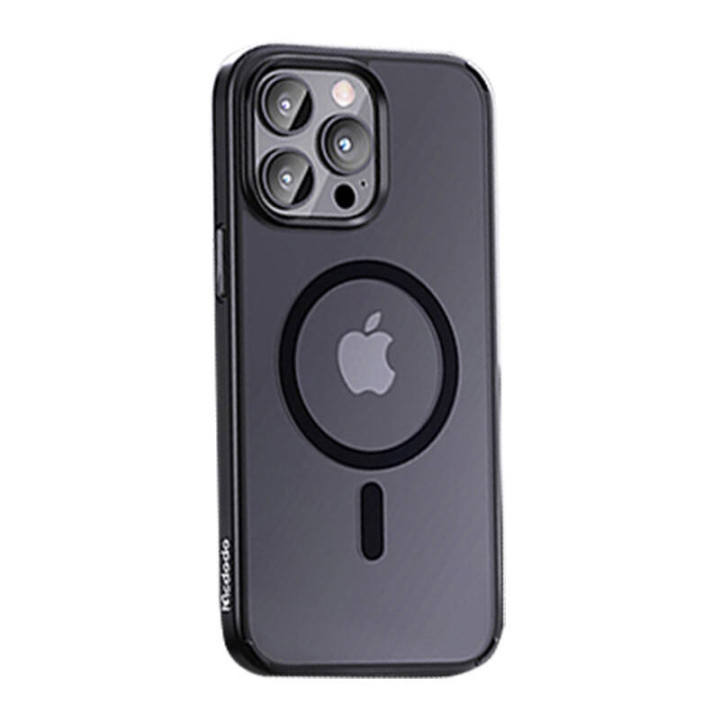 Magneettinen kotelo McDodo iPhone 15 Pro Maxille (musta)