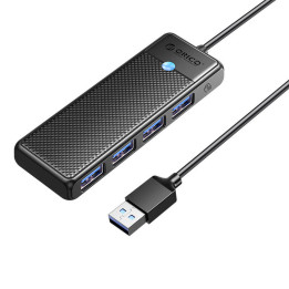 Orico Hub USB-A - 4xUSB-A 3.0 - musta