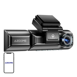 Azdome 550Pro Передняя камера 4K, задняя камера 1080p и внутренняя ИК-камера, Wi-Fi 5G/2.4G, GPS, G-сенсор, USB-C + карта памяти