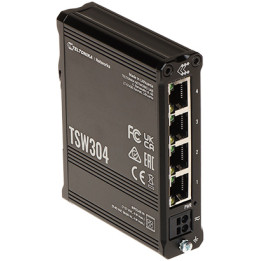 Teltonika TK-TSW304 Pārvaldāms PoE slēdzis – 1 Gigabitu ports, 802.3af, kompakts tīkla slēdzis