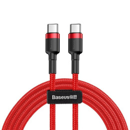 Baseus Cafule PD2.0 60 W zibspuldzes uzlāde USB C tipa kabelim (20 V 3A) 2 m Sarkans