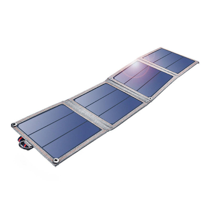 Складное солнечное зарядное устройство Choetech SC004 14 Вт, 1xUSB (серый)