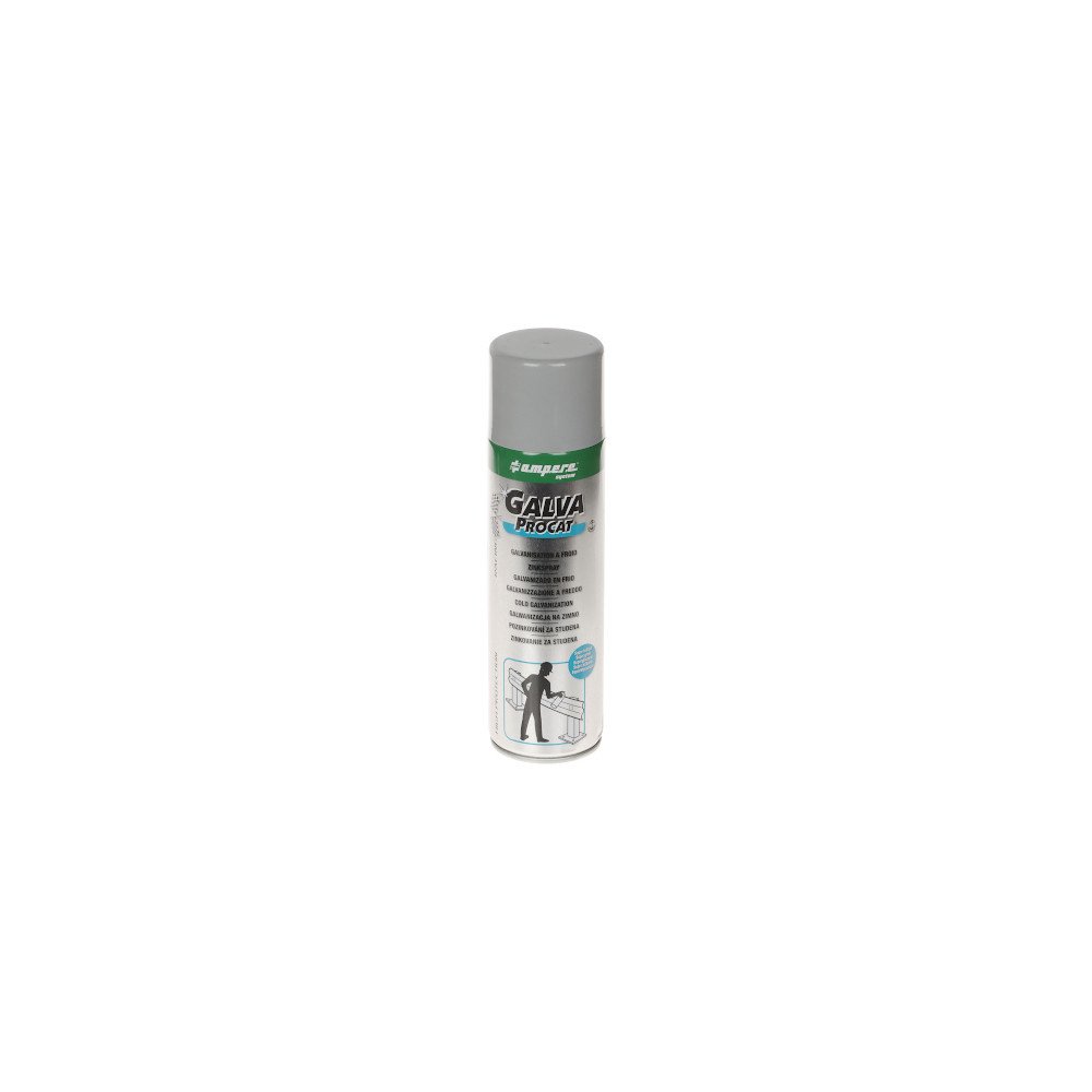 COLD GALVANIZATION SPRAY GALVA-PROCAT SPRAY 500 ml SUPER GLOSS AMPERE