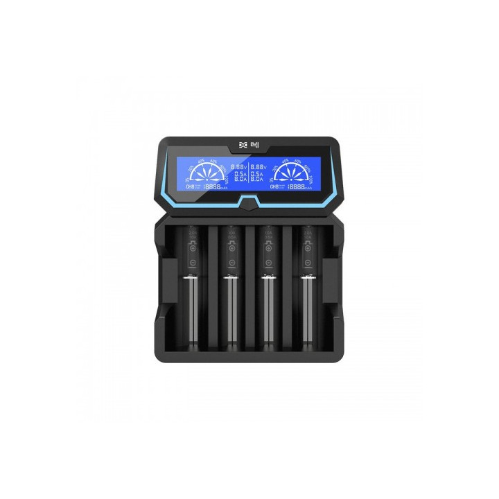 Xtar X4 2A LCD ličio jonų IMR INR ICR Ni-MH išmanusis greitas įkroviklis 5V 1A USB išvestis