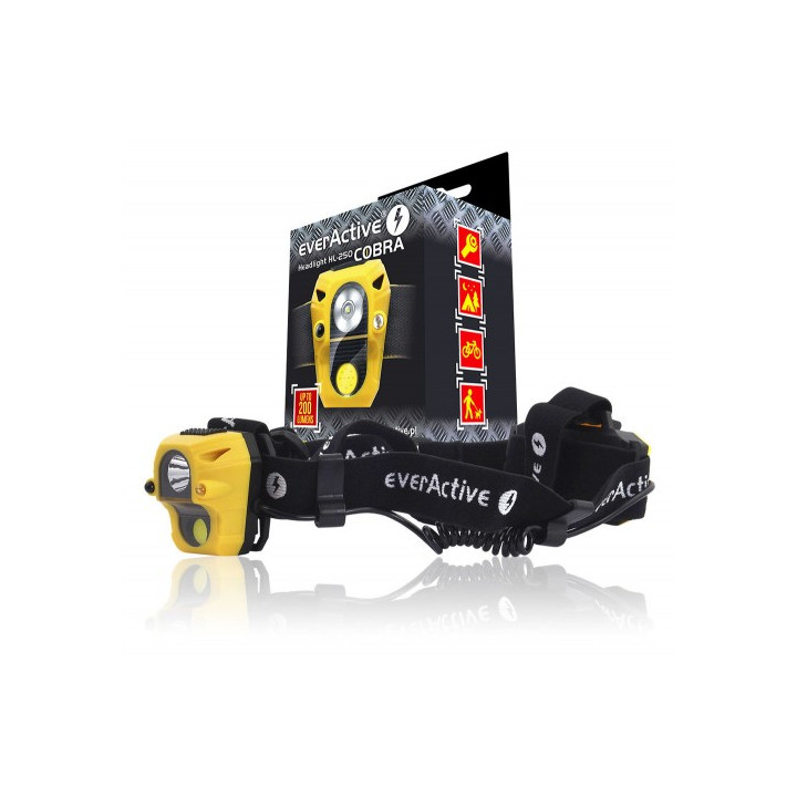 everActive HL-250 Cobra Smart 2x LED ajovalo CREE XP-E2 3W 200lm