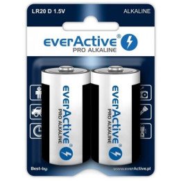 Everactive Pro Alkaline LR20/D 1,5V baterijų lizdinė plokštelė, 2 vnt.