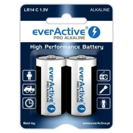 Everactive Pro Alkaline C 1,5 V LR14 EN93 AM2 MN1400 Paristot läpipainopakkauksessa 2 kpl