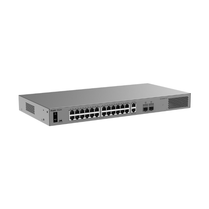 SLĒDZS POE RG-ES228GS-P-V2 24 PRIEVADŲ + 2X UPLINK + 2X SFP REYEE