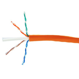 Hikvision DS-1LN6-UU Cat6 U/UTP vads kabelis, 4 pāri, masīvs varš, PVC apvalks, pelēks