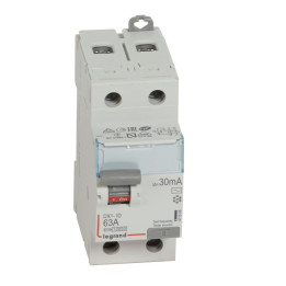 RCD DX?-ID - 2P - 230 V~ - 63 A - 30 mA - kintamosios srovės tipas