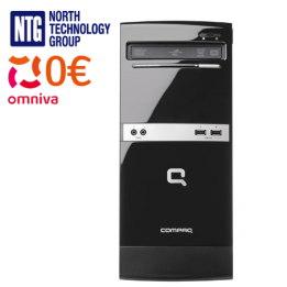 Käytetty HP Compaq 500B Microtower PC Intel Core 2 Duo -prosessorilla, 2 Gt RAM-muistia, 120 Gt SSD, Windows 10 Home