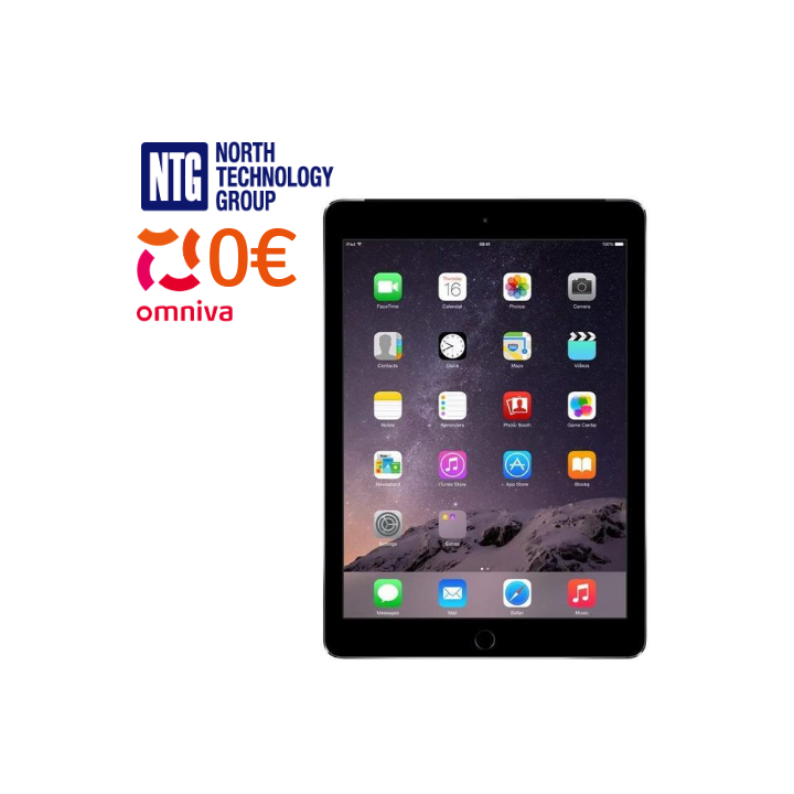 Käytetty Apple iPad Air 2 64GB WiFi + 3G musta