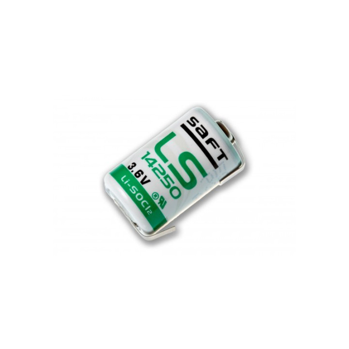 Saft LS-14250 1/2 AA 1200mAh 3,6 V Li-SOCl2 mittelaetav aku LS14250CNR LS14250 U-silt, valmistatud Prantsusmaal
