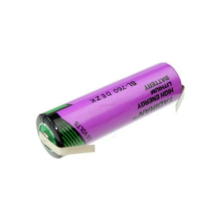 Tadiran SL-760 AA 14500 3,6 В 2,2 Ач 2200 мАч LTC Li-SoCI2 Неперезаряжаемая литиевая батарея U-образные наконечники