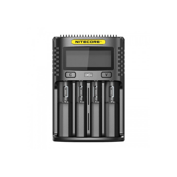 Nitecore UMS4 universāls ātrais litija jonu NiMH 4 slotu 3A akumulatora lādētājs QC 2.0