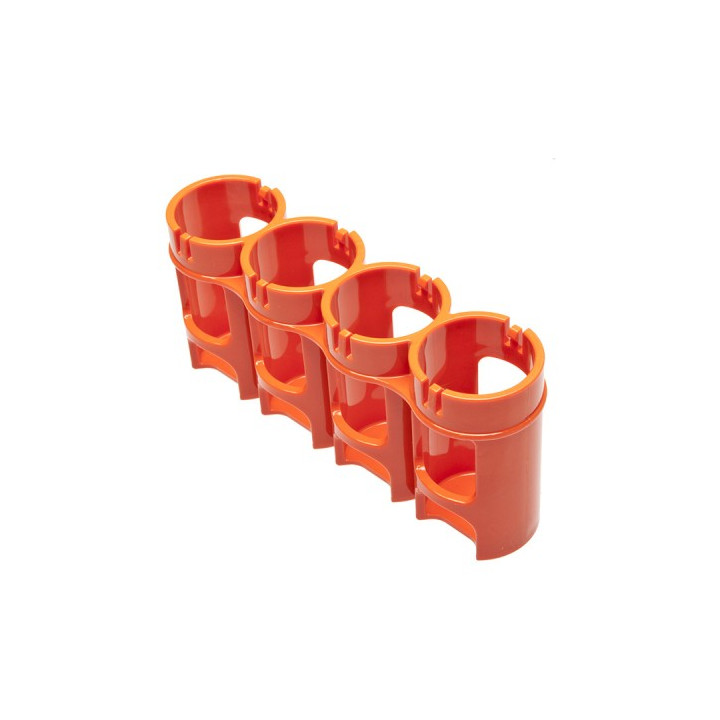 StoraCell 4 x C turētājs uzlādējamām baterijām / baterijām (oranžs)