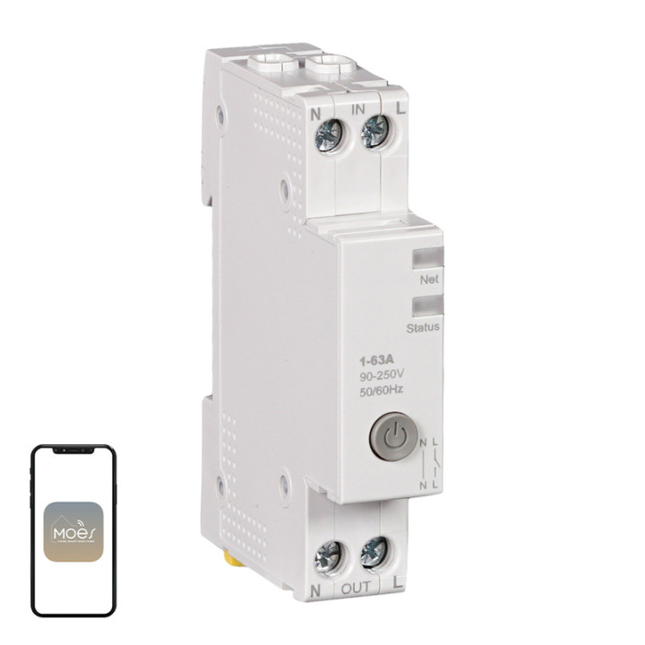 MOES WCB-A5-TW-E1 Wi-Fi derinama balta LED tvarkyklė