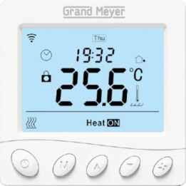 Programmeeritavad termoregulaatorid Wi-Fi, 3600 W, 16 A, 230 V, IP20, balts